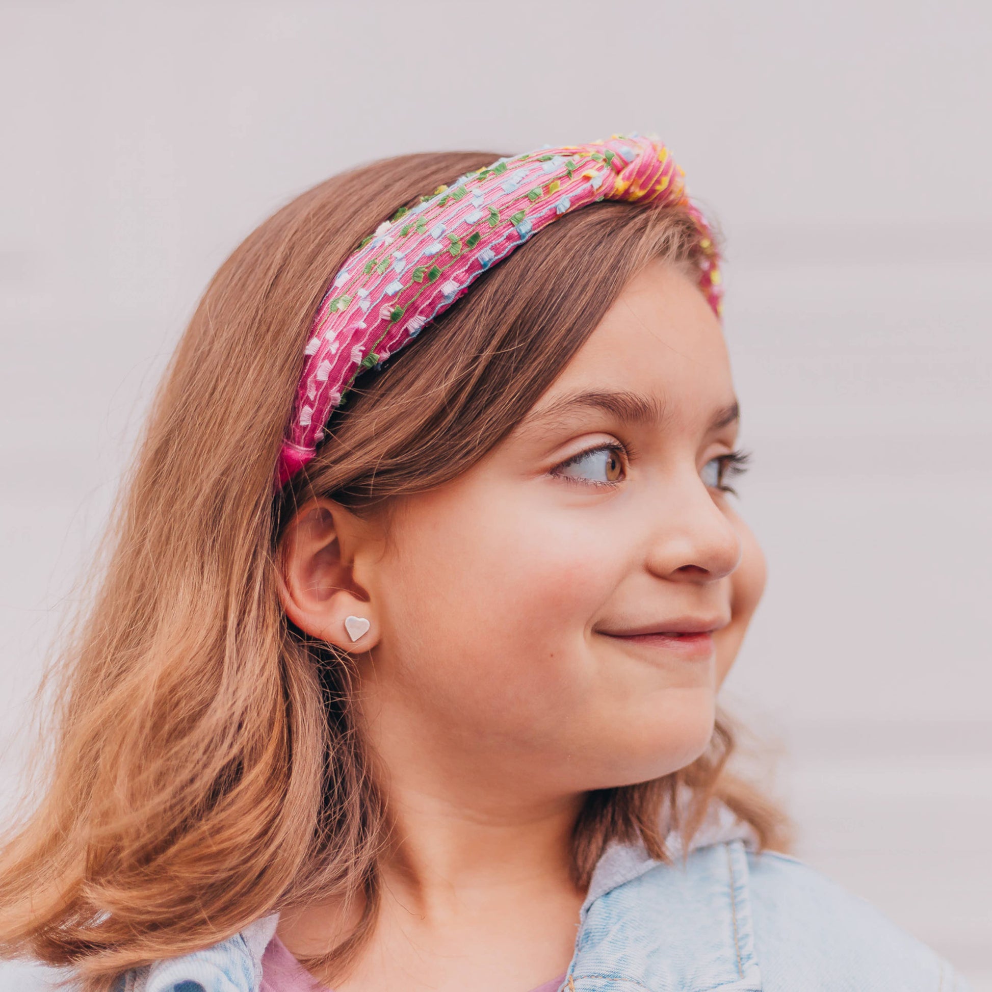 Kids Knot Confetti Headband | Pink or Aqua