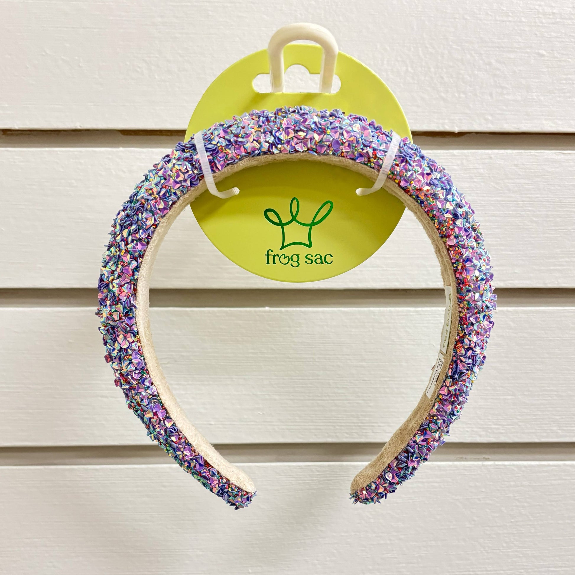 Kids Padded Chunky Sequin Headband | Blue or Multi-Color
