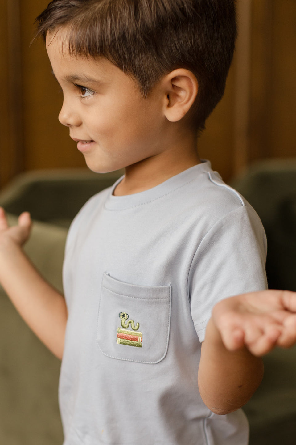 Jackson Pocket Tee - Bookworm