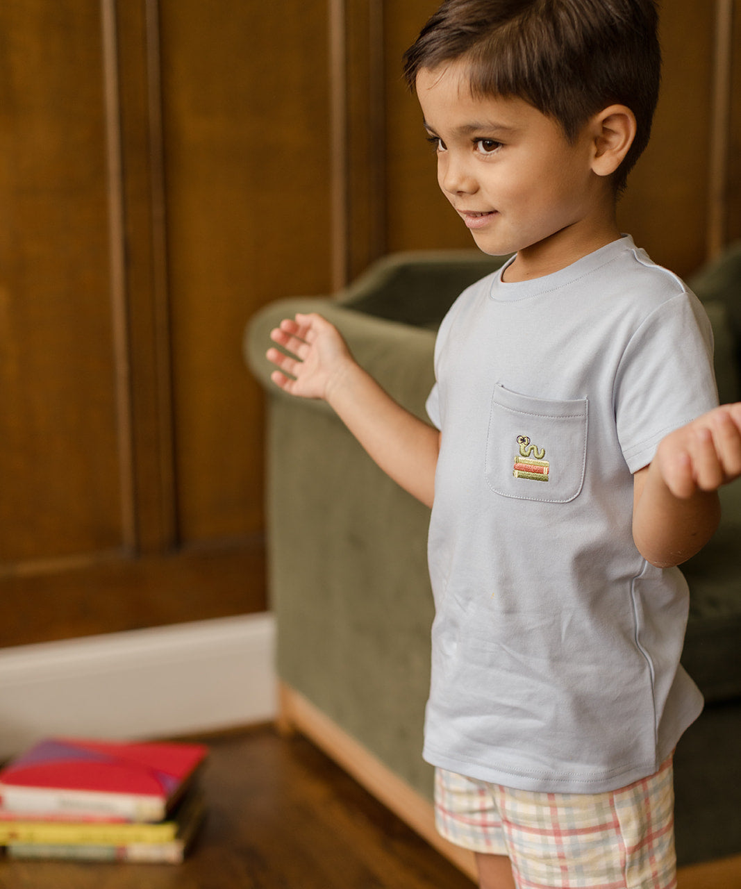 Jackson Pocket Tee - Bookworm