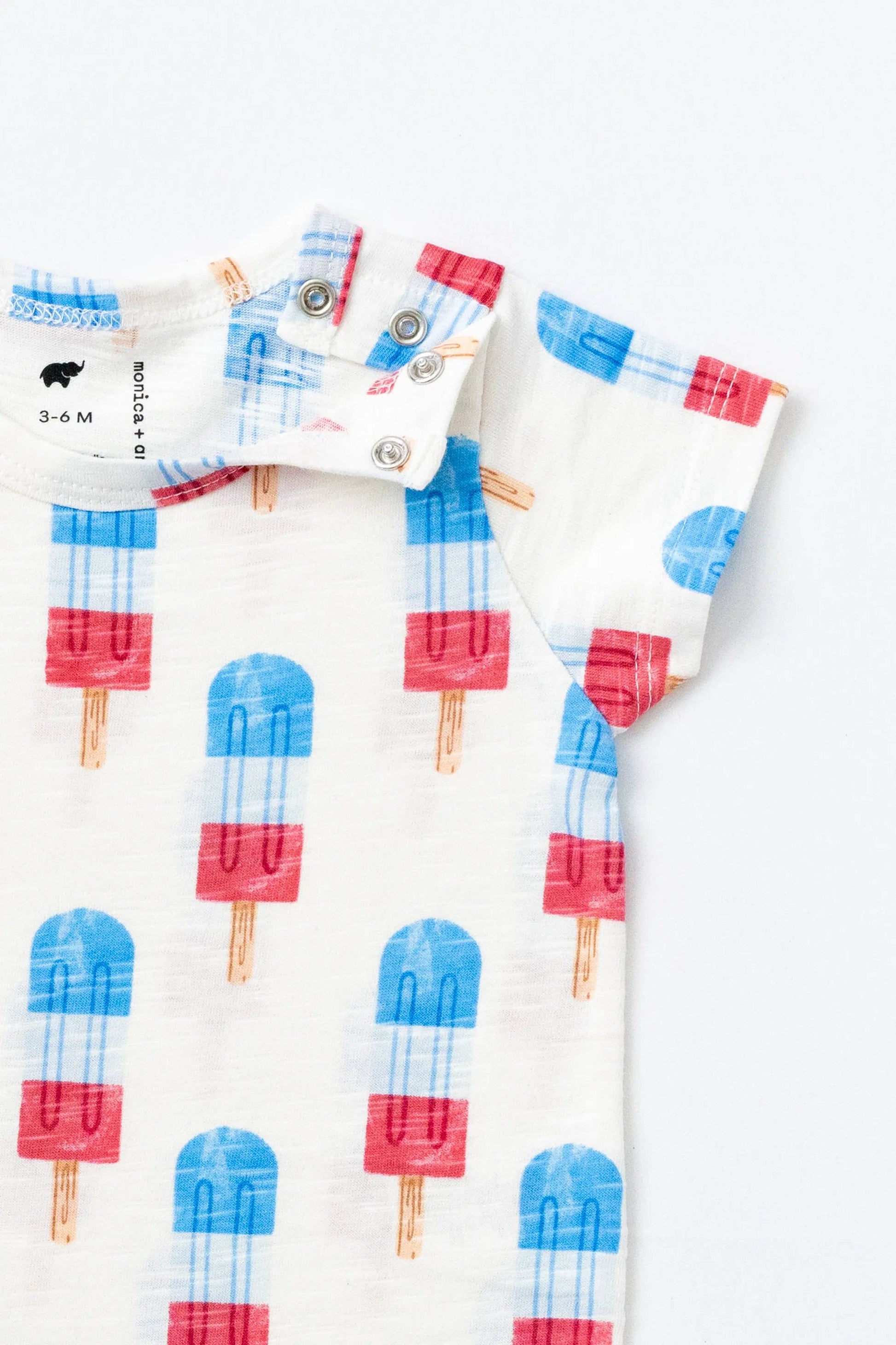 Slub Shorty Romper - Ice Pops