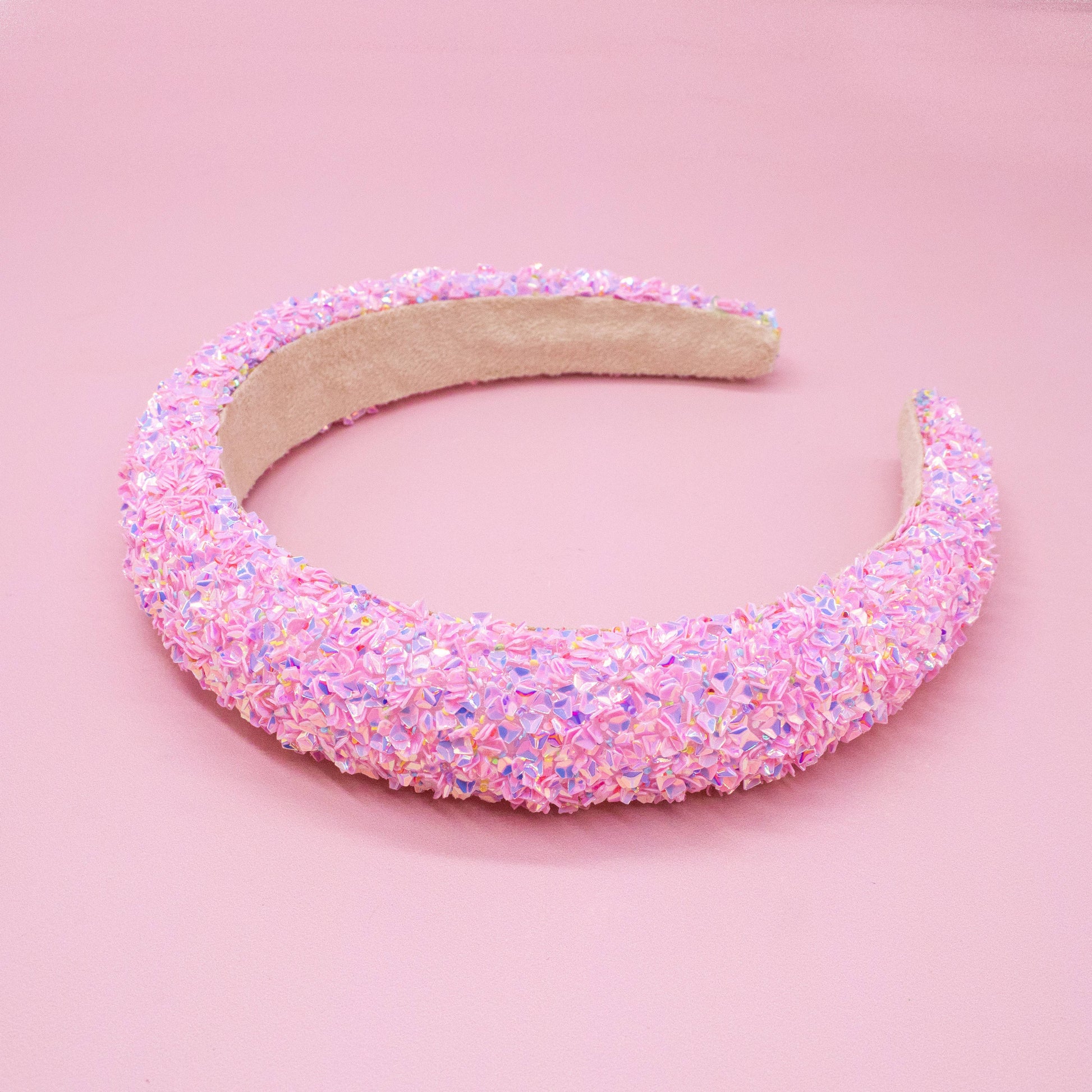 Kids Padded Chunky Sequin Headband | Blue or Multi-Color