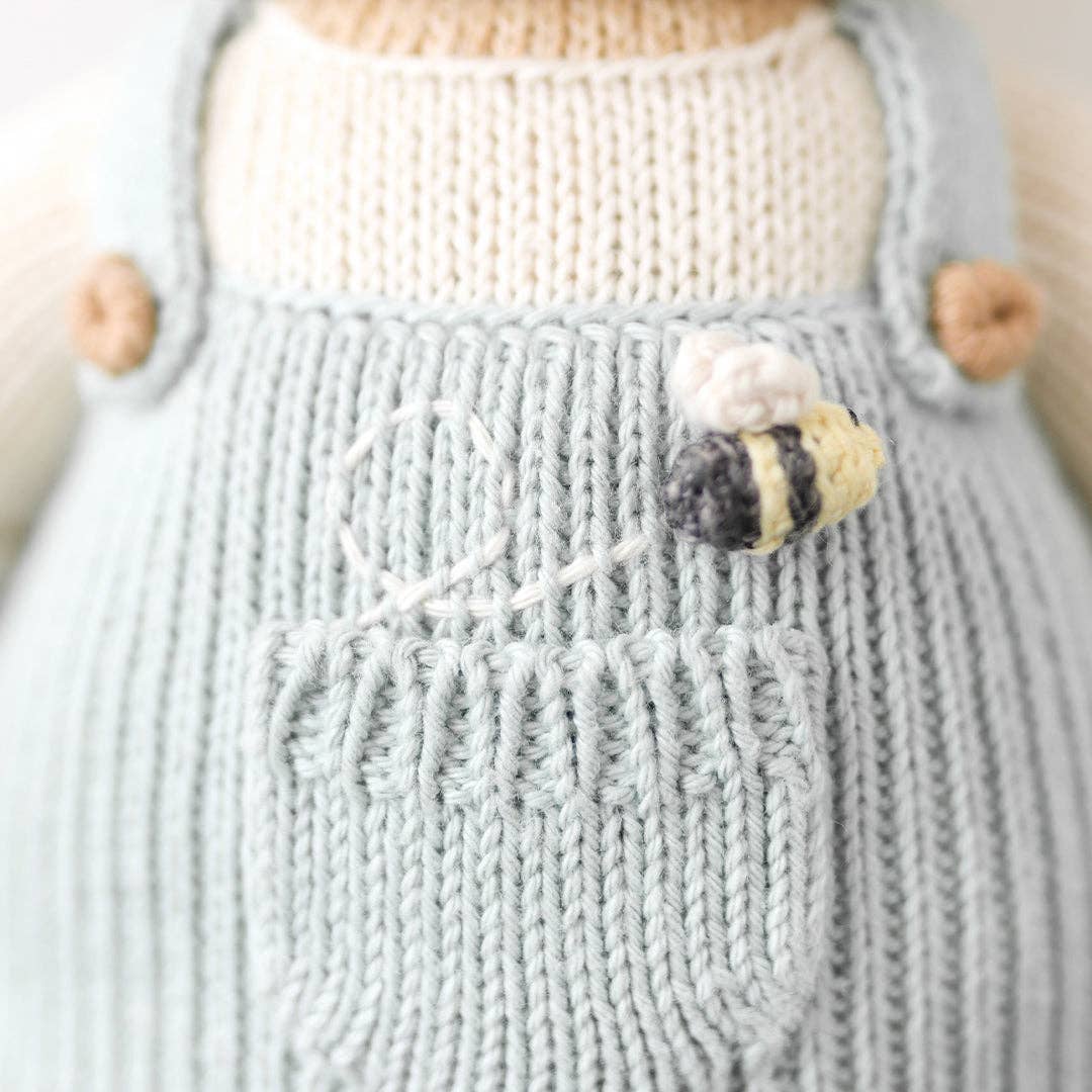 Charlie the Honey Bear Hand-Knit Doll, Gives 10 Meals