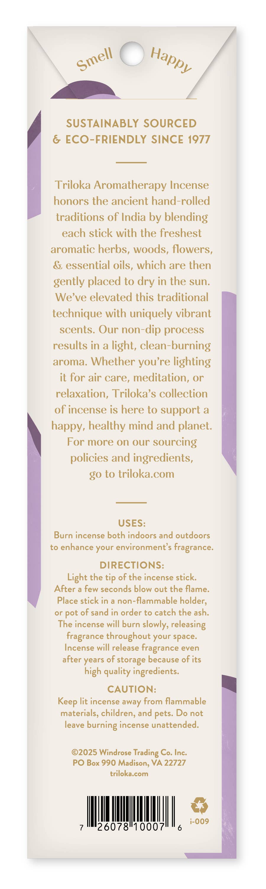 Triloka Lavender Fields Original Incense