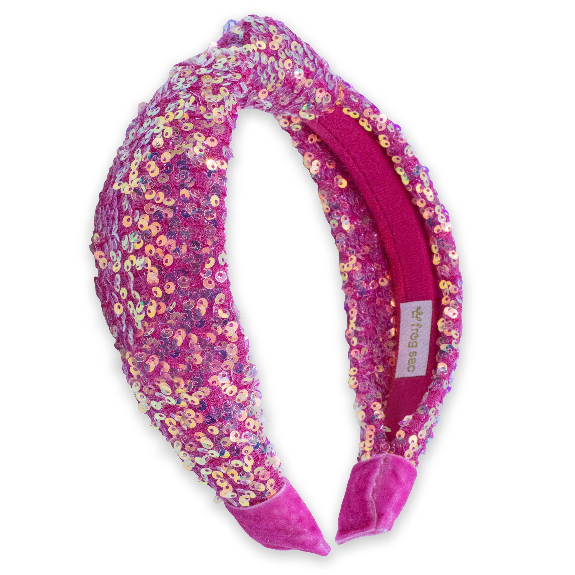 Kids Sequin Knot Headband | Purple or Rainbow