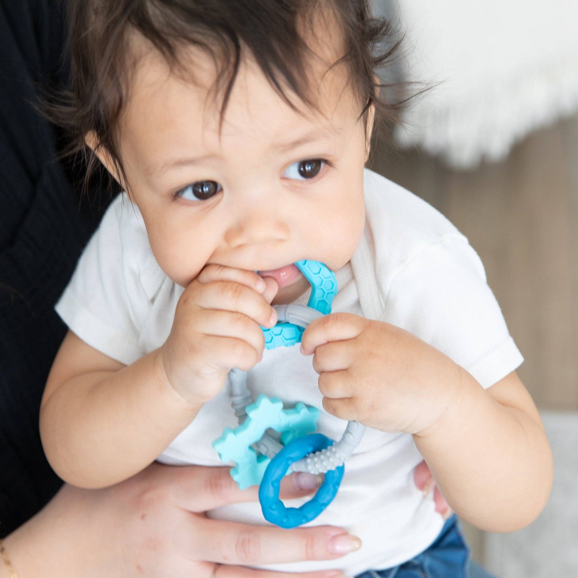 Silicone Teething Charms: Blue