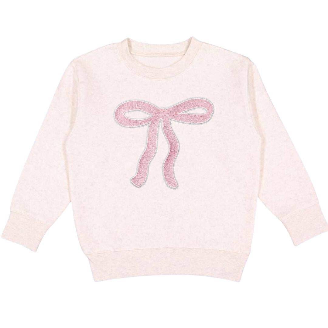 Coquette Bow Patch Sweatshirt - Kids Coquette Bow Sweatshirt