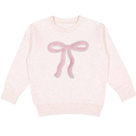 Coquette Bow Patch Sweatshirt - Kids Coquette Bow Sweatshirt