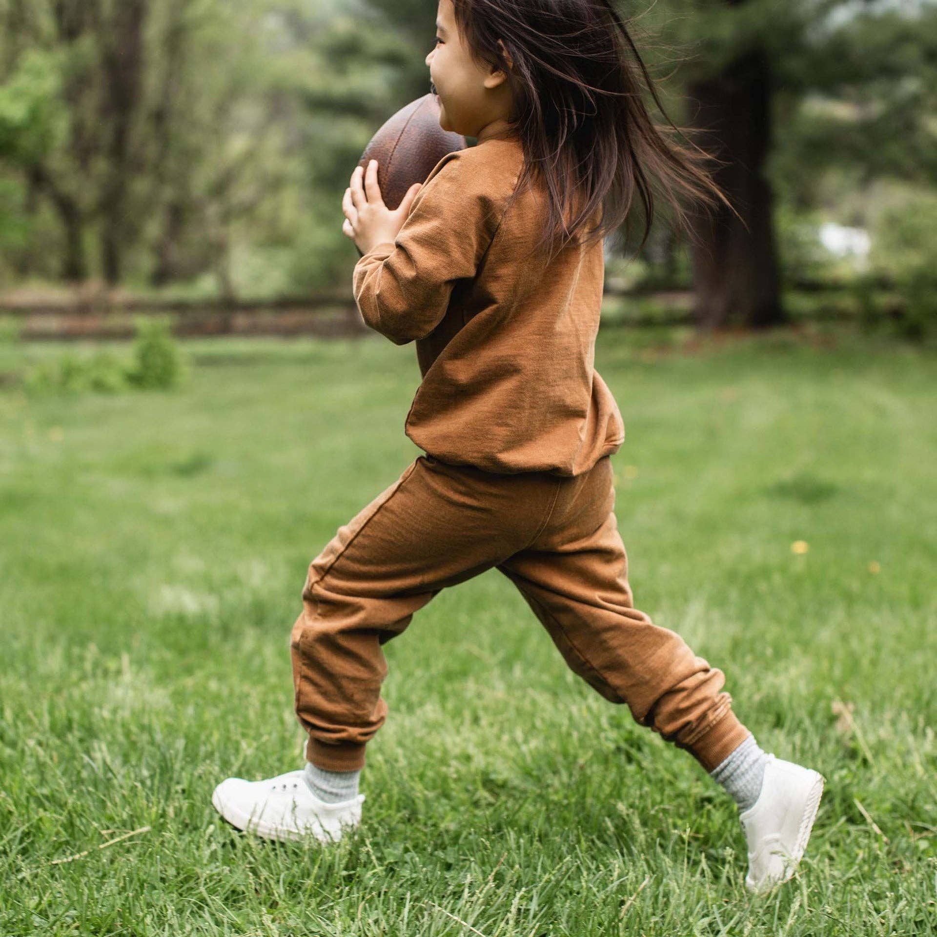 Acid Wash Football Infant Sweatshirt Set