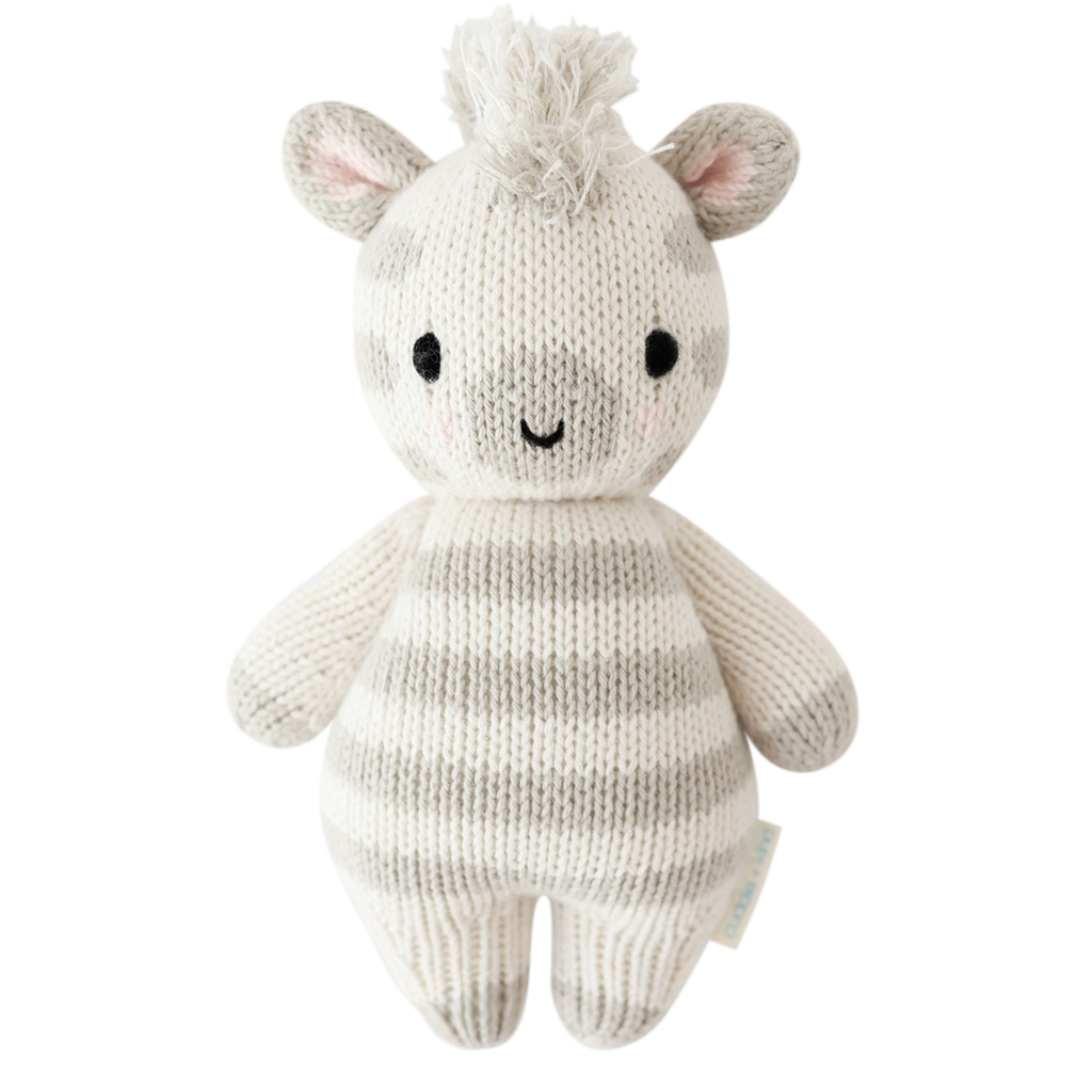 Baby Zebra Hand-Knit Doll | Gives 5 Meals