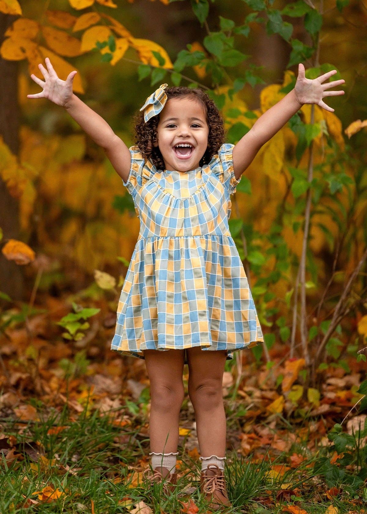 Leah Checkered Dress