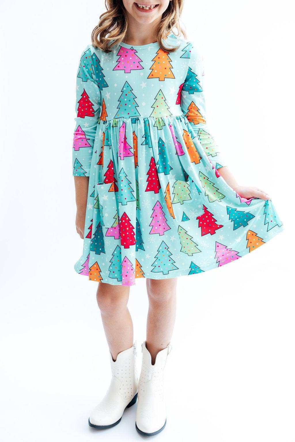 Oh Christmas Tree Pocket Twirl Dress