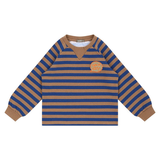 Take It Easy Striped Pullover