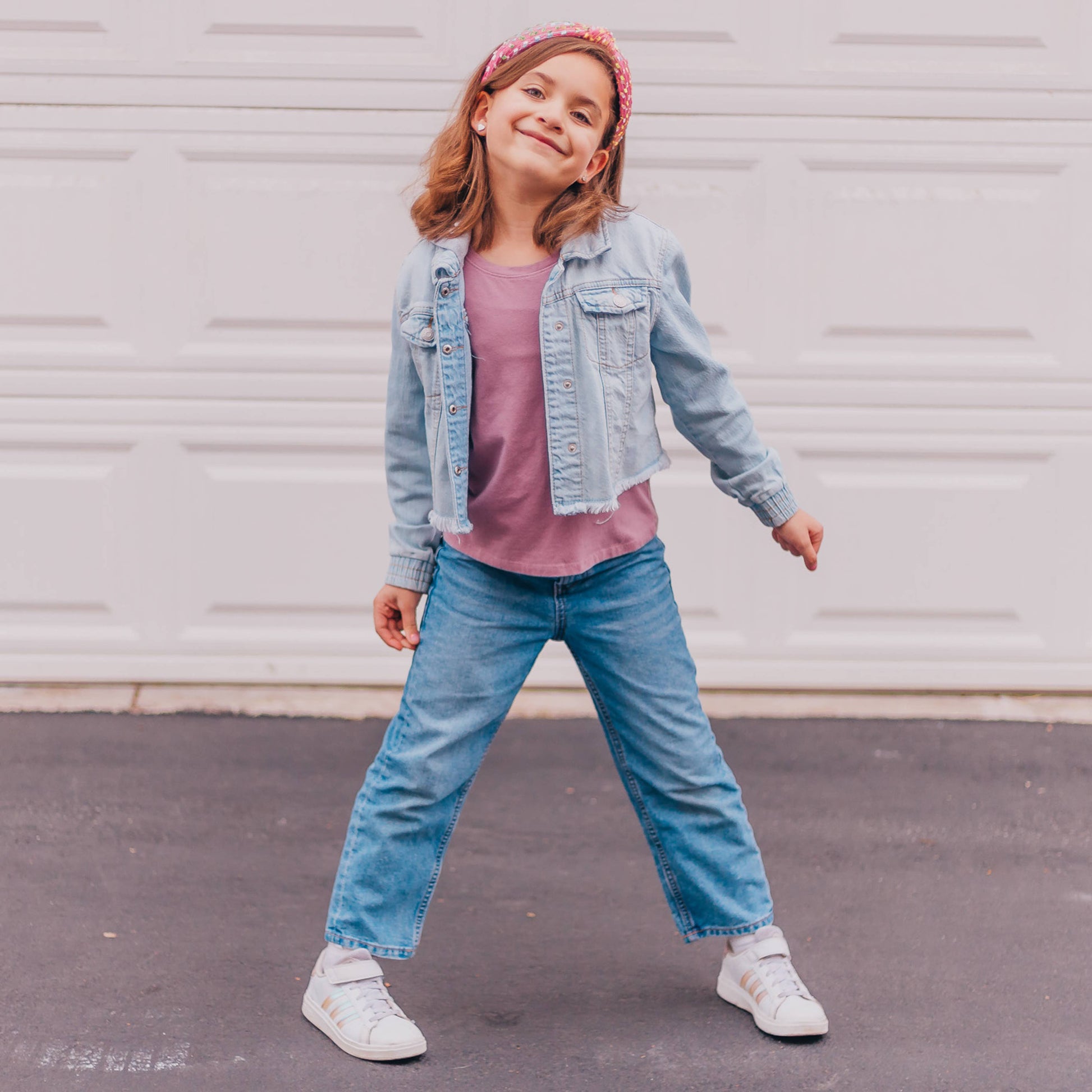 Kids Knot Confetti Headband | Pink or Aqua