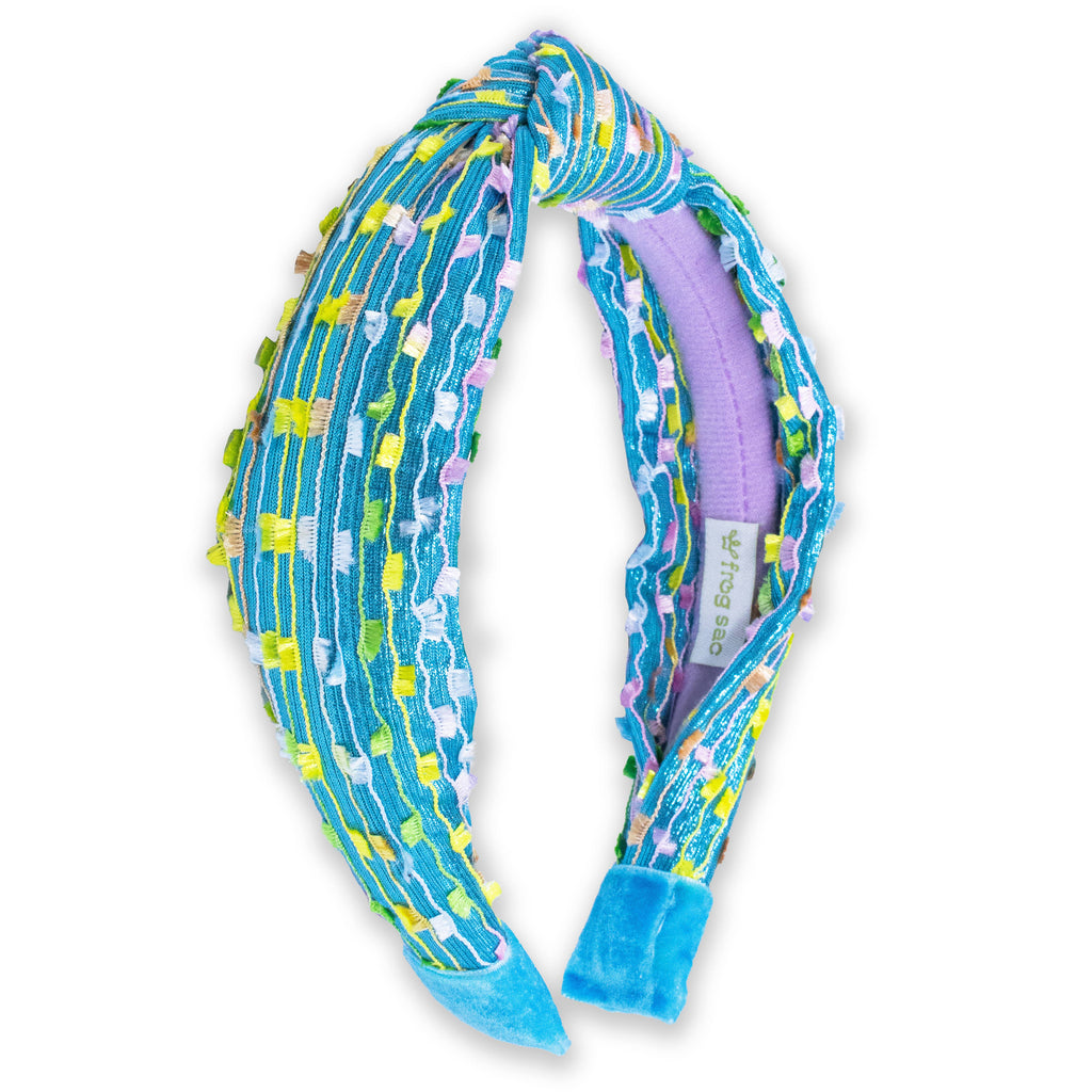 Kids Knot Confetti Headband | Pink or Aqua