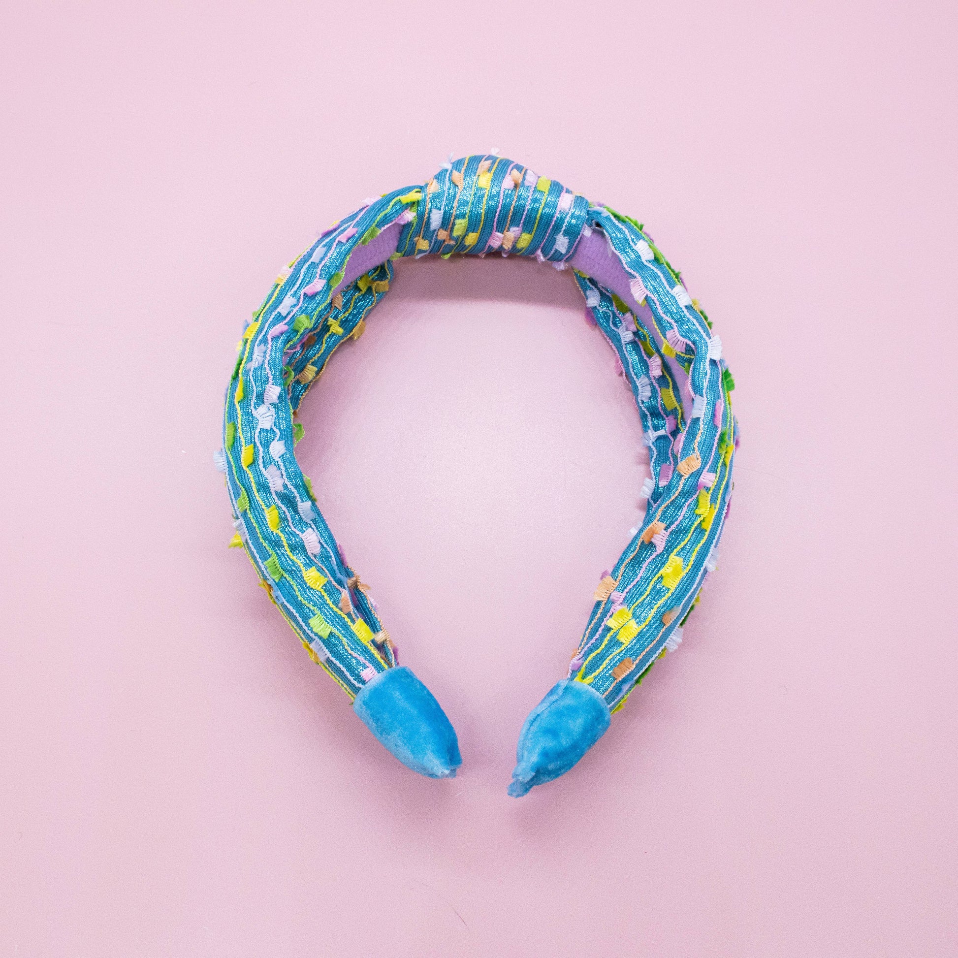 Kids Knot Confetti Headband | Pink or Aqua