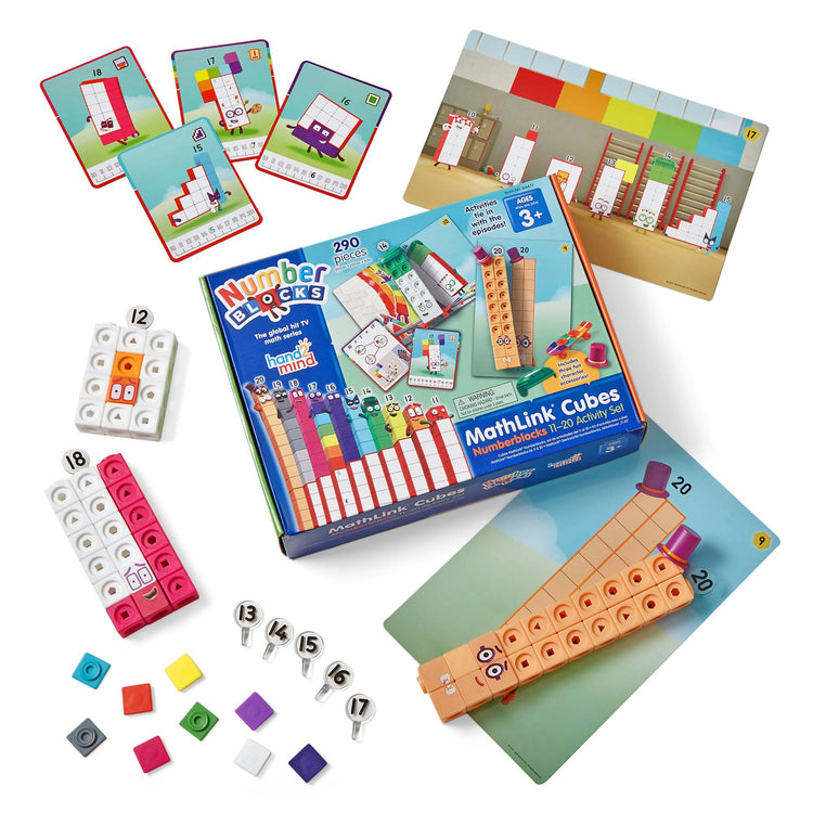 Mathlink® Cubes Numberblocks 11-20 Set