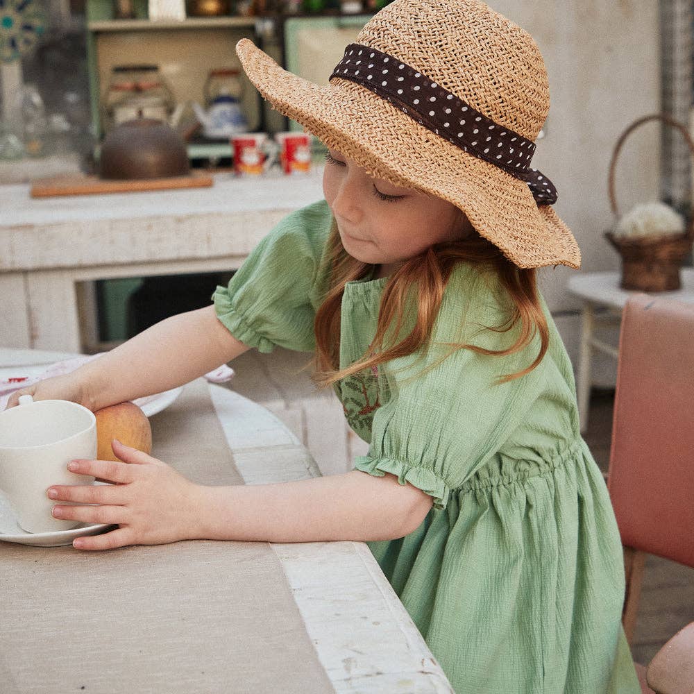 Tulip Embroidery Smocked Dress