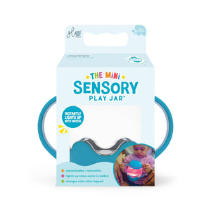Glo Pals Mini Sensory Jar and Silicone Fun Filler Bundle - Blue