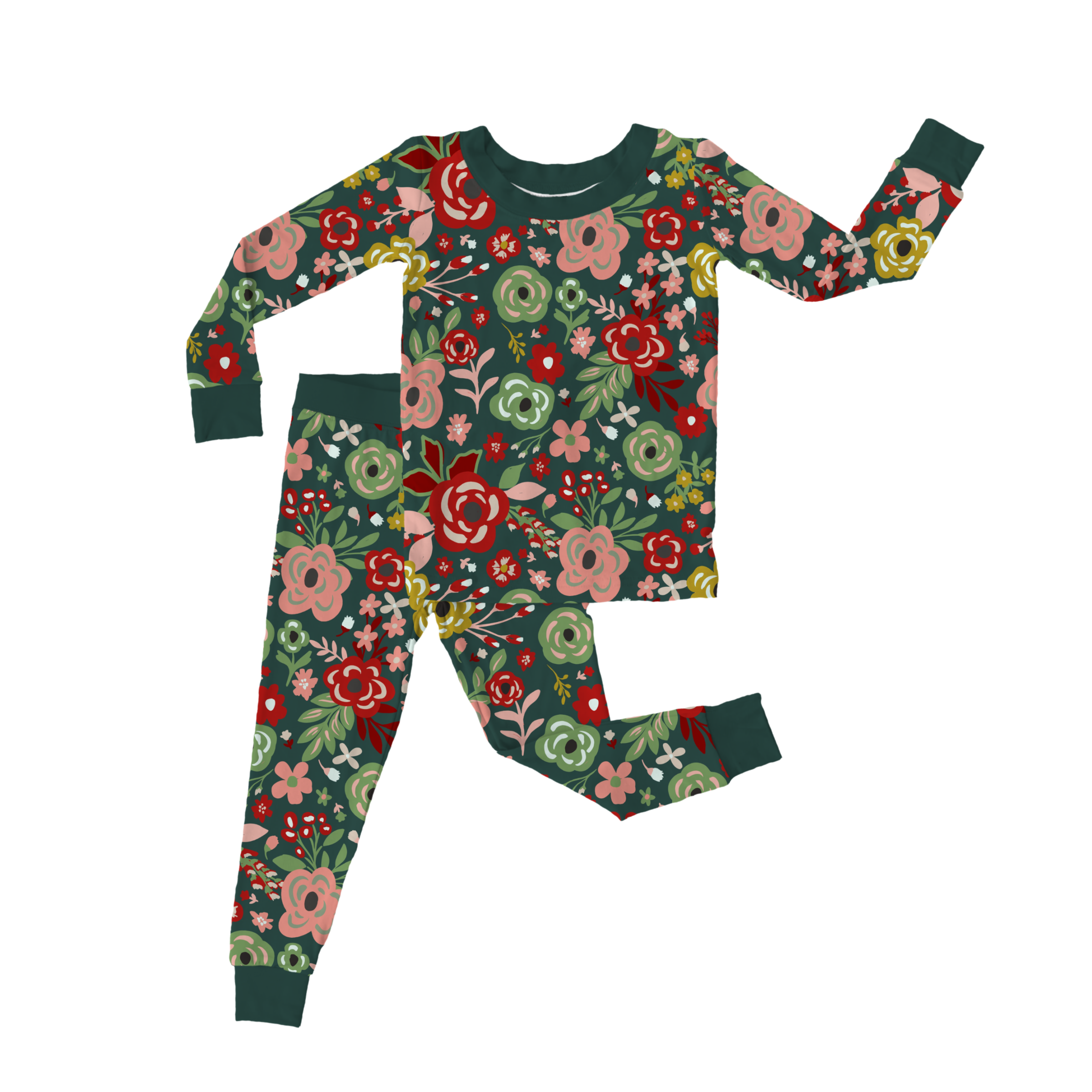 Merry Meadows Christmas Holiday Bamboo Pajamas