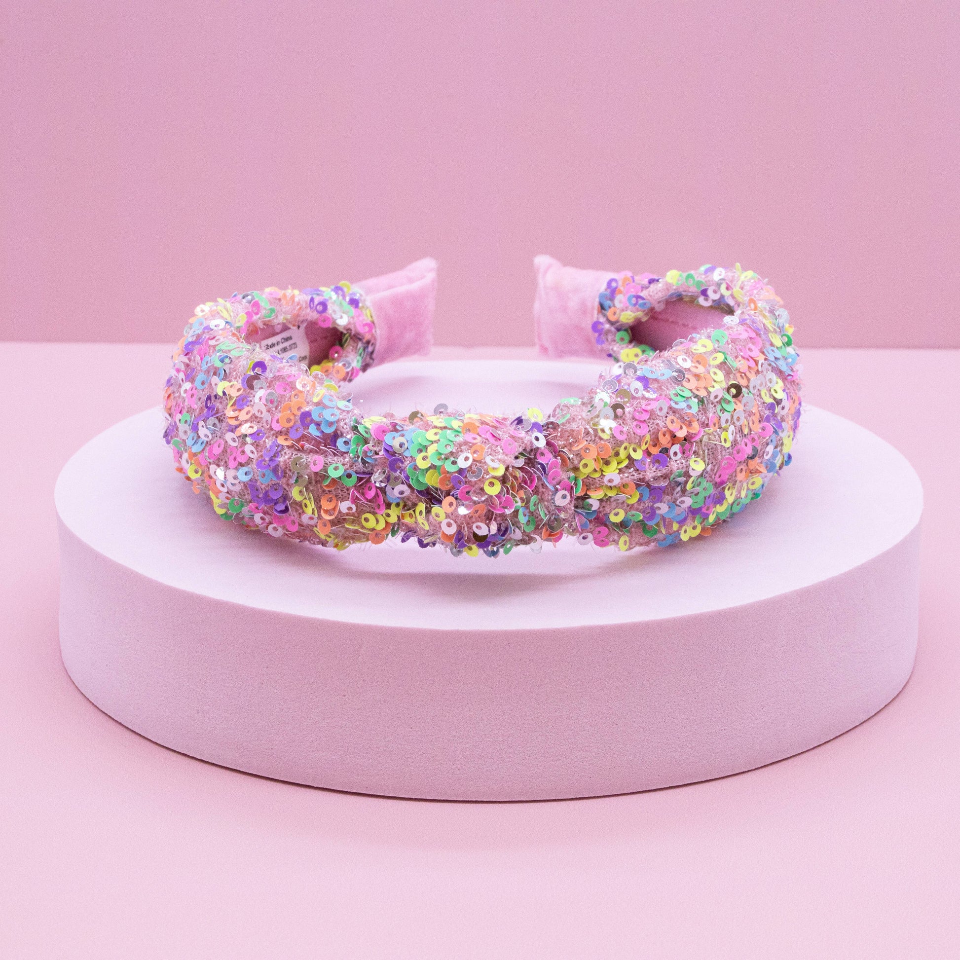 Kids Sequin Knot Headband | Purple or Rainbow