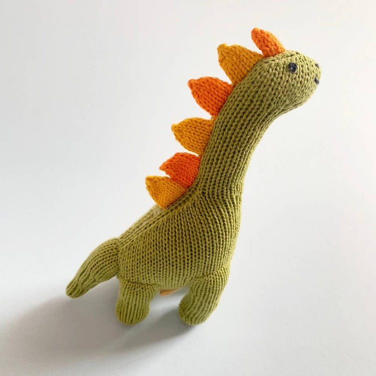 Baby Rattle Toy-Brachiosaurus Dinosaur (Machine Washable)