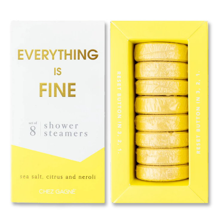 Everything is Fine Shower Steamers - Sea Salt, Citrus & Neroli