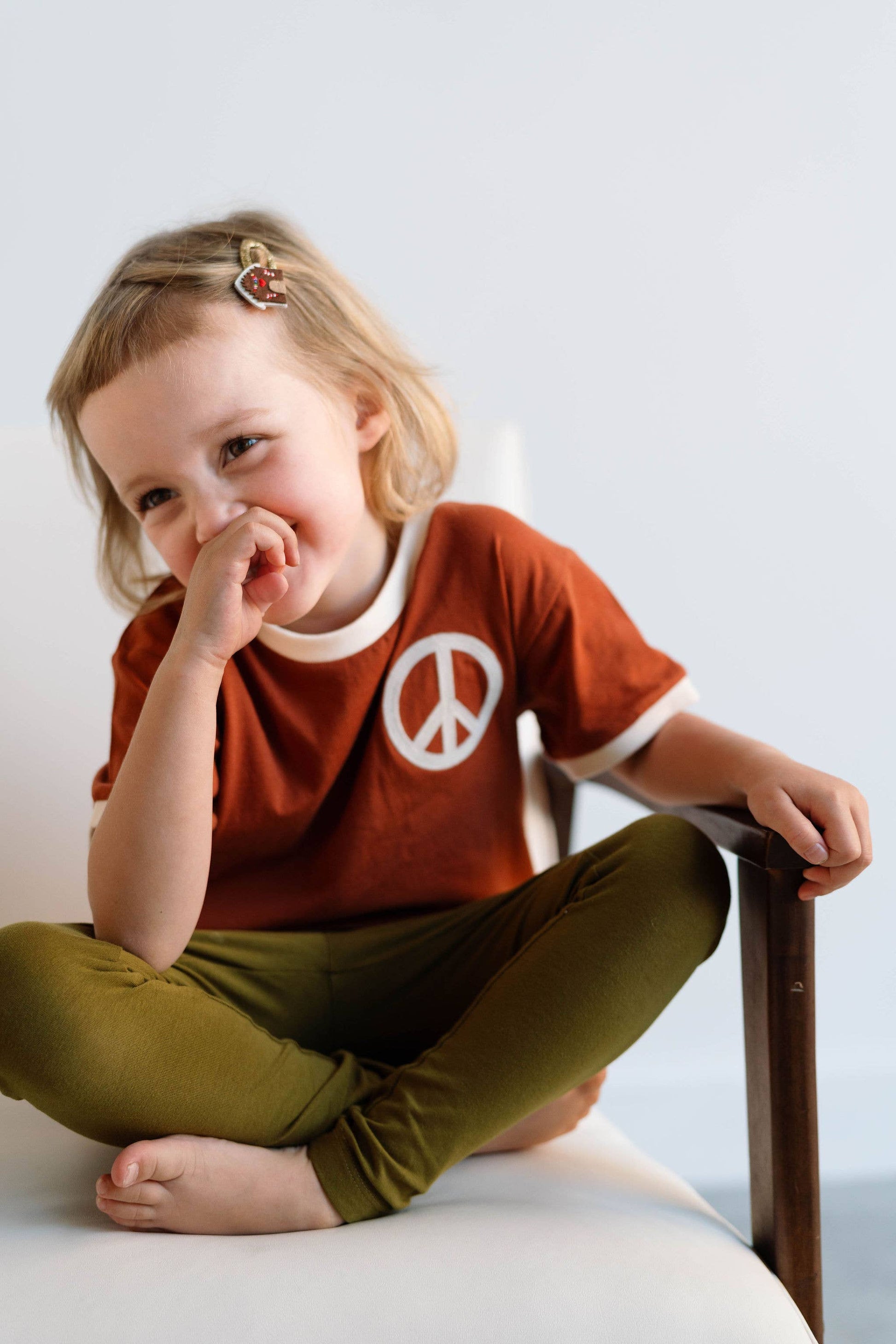 Peace Ringer Graphic Shirt