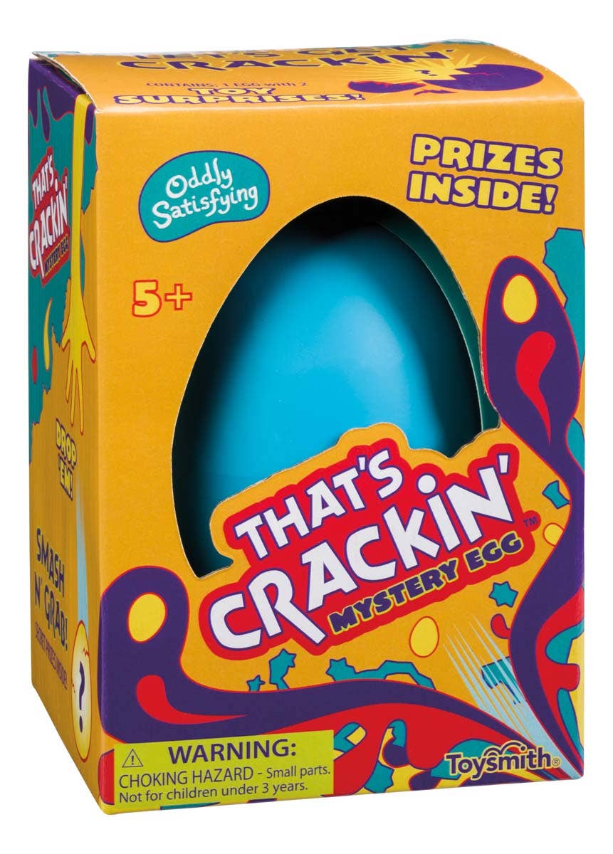 Assorted colorful crackable eggs sensory toy for kids (preferred ages 3+) with a surprise unboxing toy!