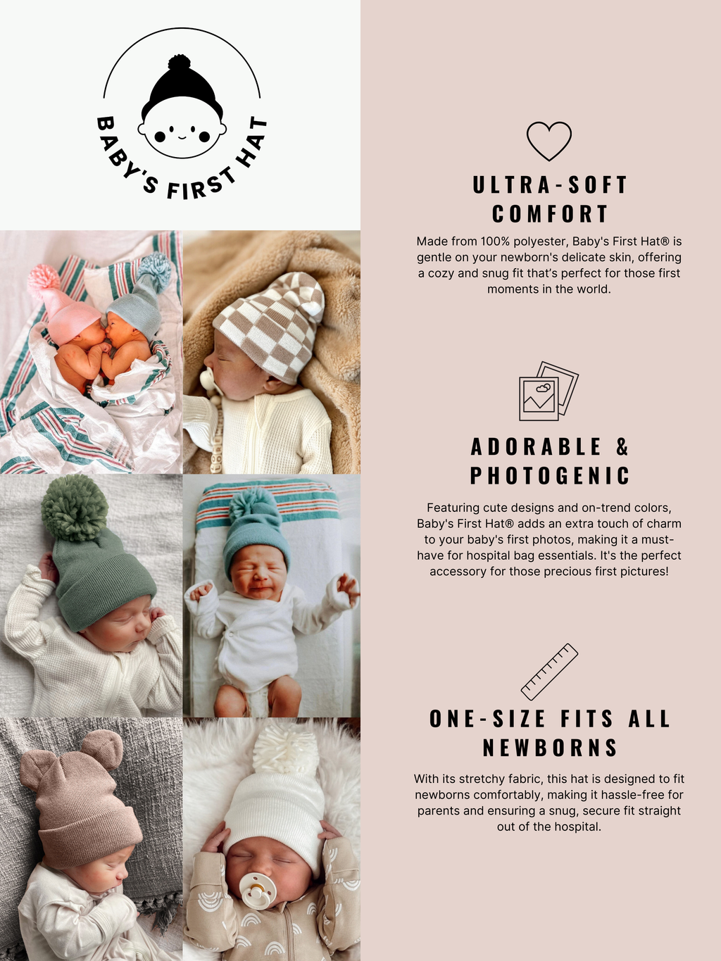 Baby's First Hat® PRODUCT INFO + ADDITIONAL COLORWAYS + STYLES