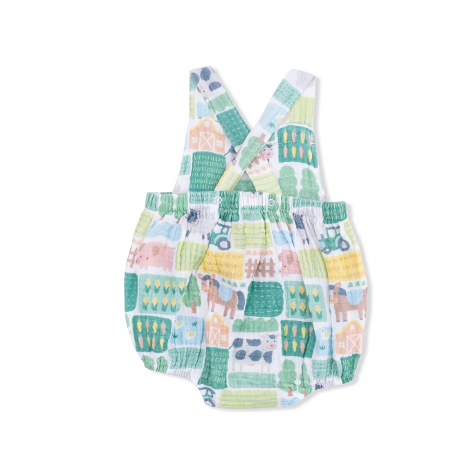  Back image of Patchwork Farm - Retro Sunsuit