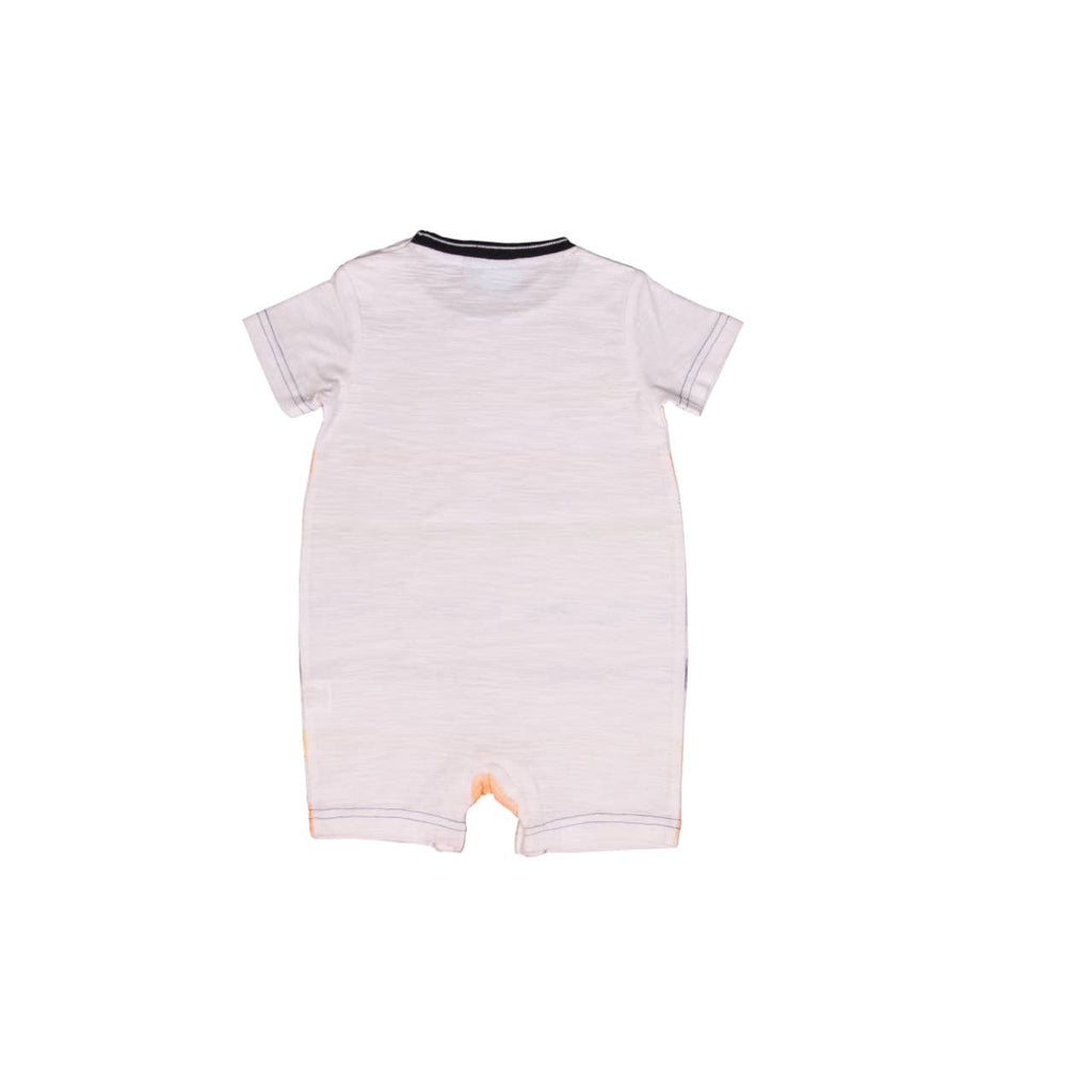 Back of Multi Colored Stripe Baby Romper by Bear Camp