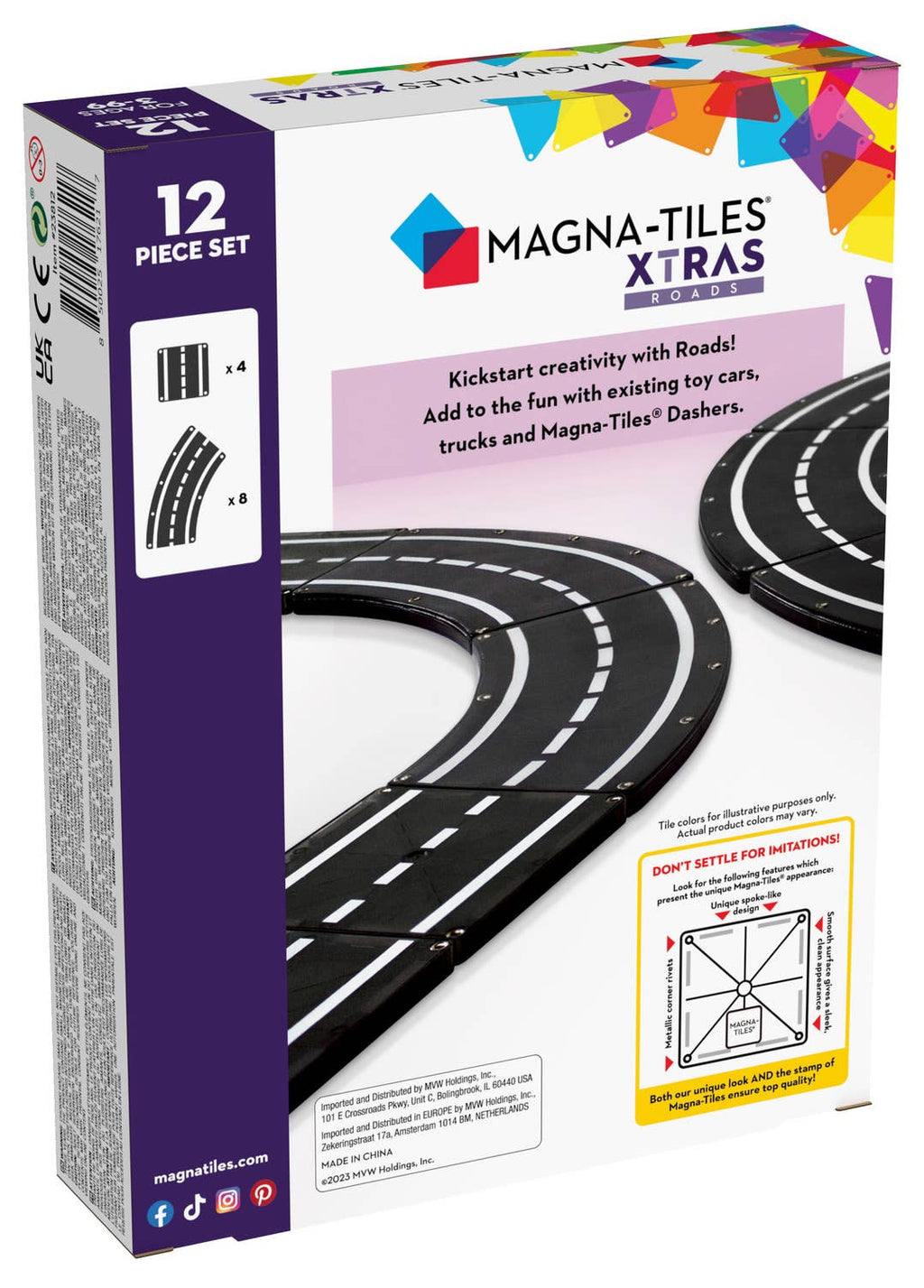Check out these tracks from our MAGNA-TILES® Dashers – 6-Piece Magnetic Building Set