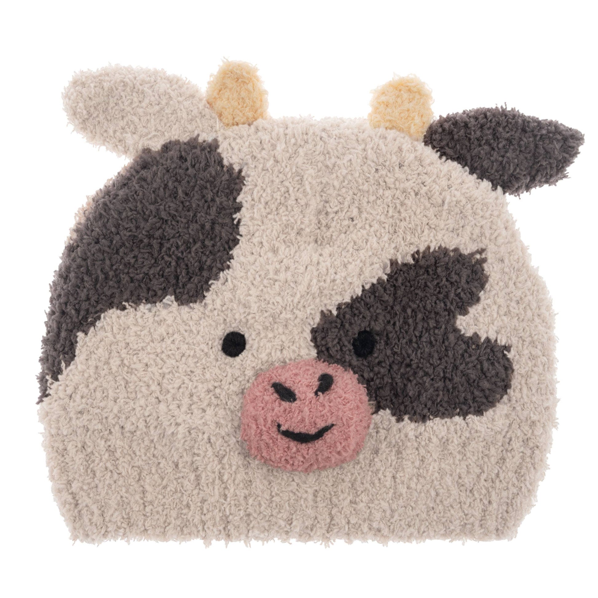 Chenille Cow Baby Beanie by Stephen Joseph