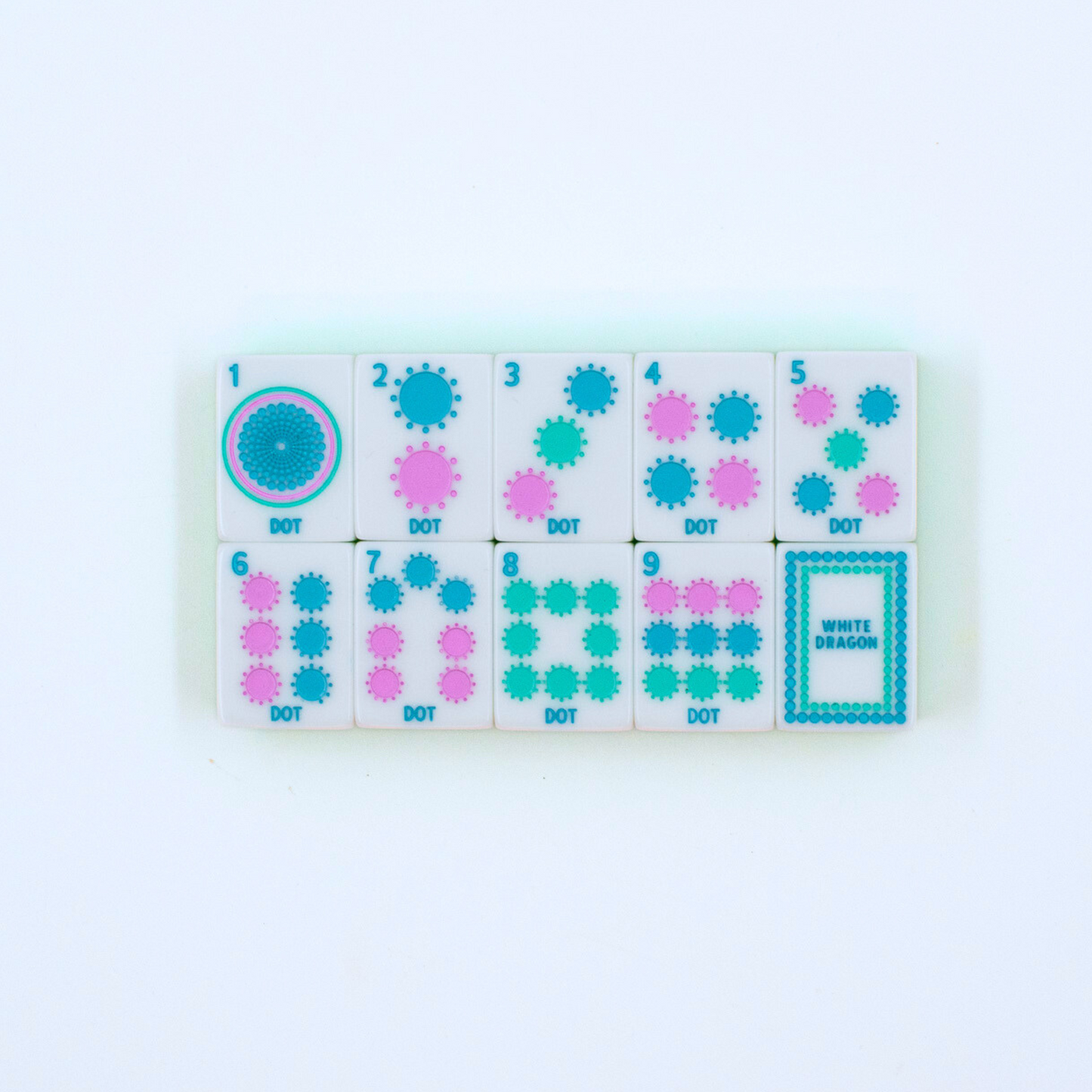 The Confetti Series Tile Set in Lemon-Lime Green