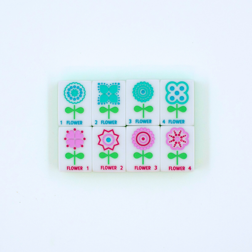 The Confetti Series Tile Set in Lemon-Lime Green