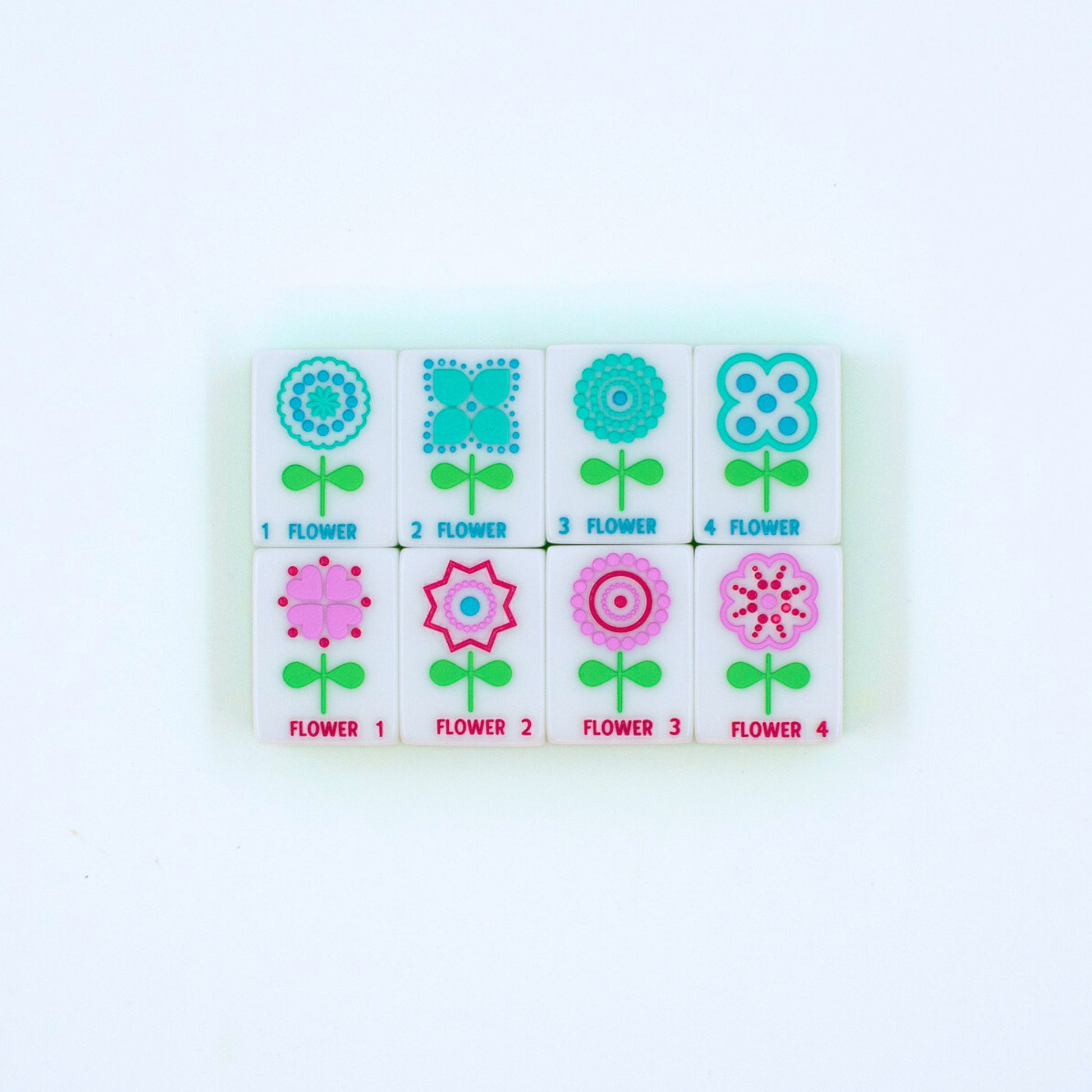 The Confetti Series Tile Set in Lemon-Lime Green
