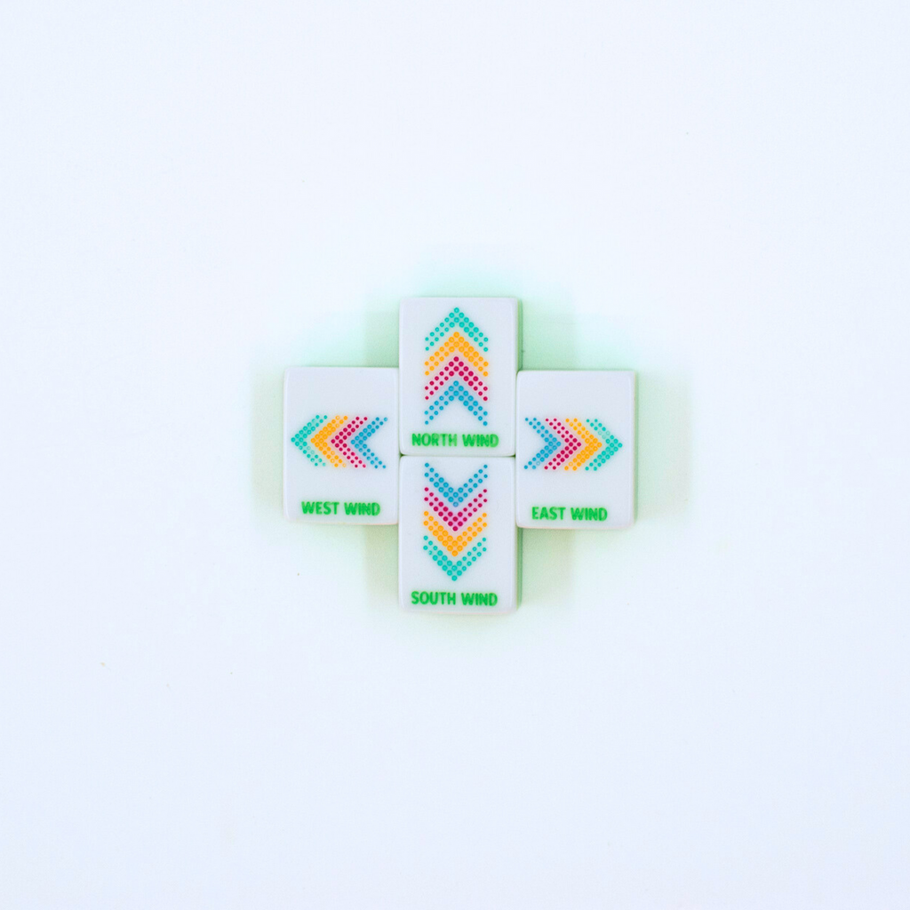The Confetti Series Tile Set in Lemon-Lime Green