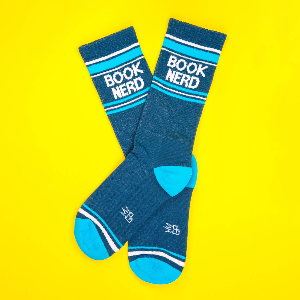 Comfy ‘Book Nerd’ Gym Socks By Gumball Poodle