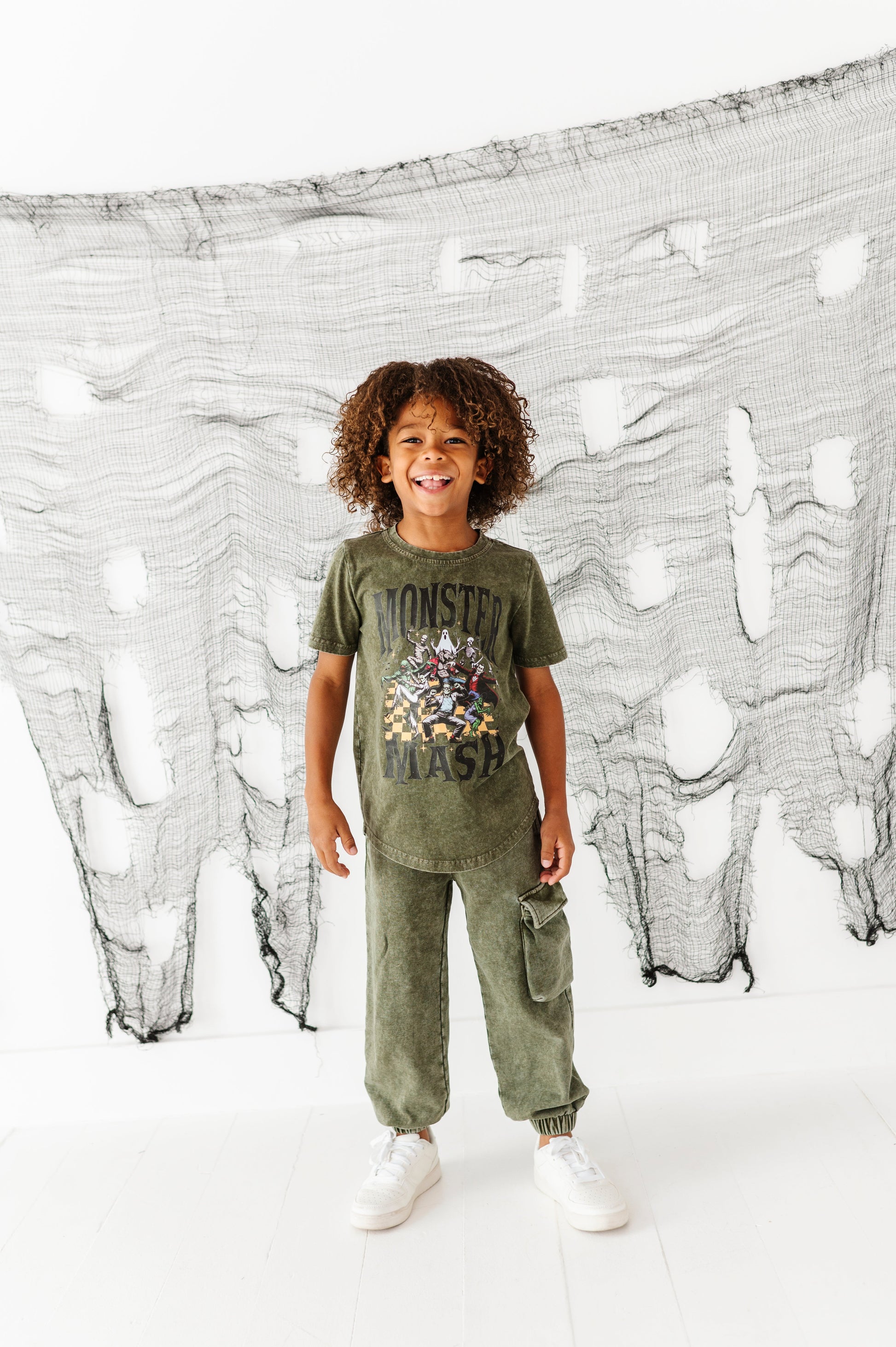 Olive Vintage Cargo Joggers