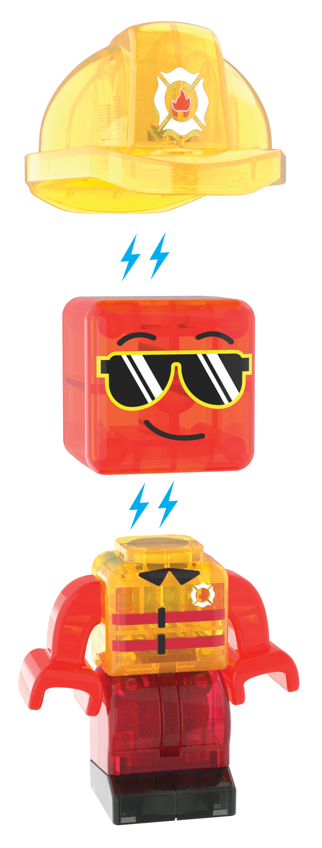 Exclusive MAGNA-TILES® Firefighter Magnetic Imaginative Play Figure