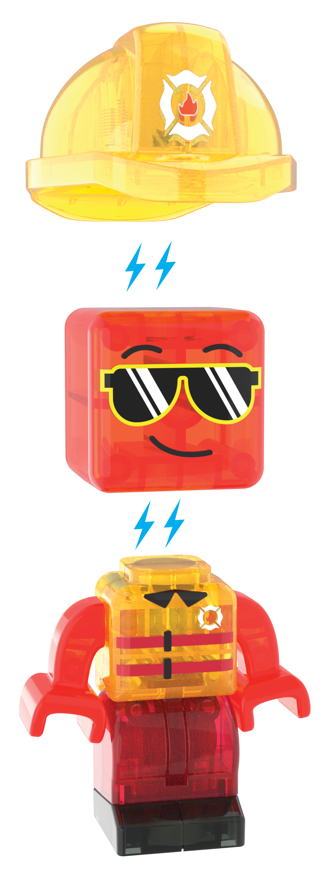 Exclusive MAGNA-TILES® Firefighter Magnetic Imaginative Play Figure