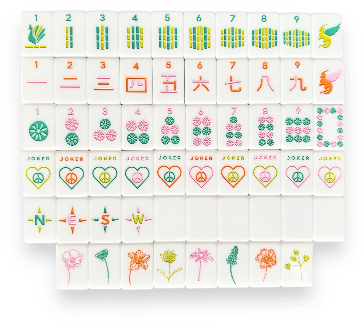 Peace Love Mahjong Tiles Pre-Order