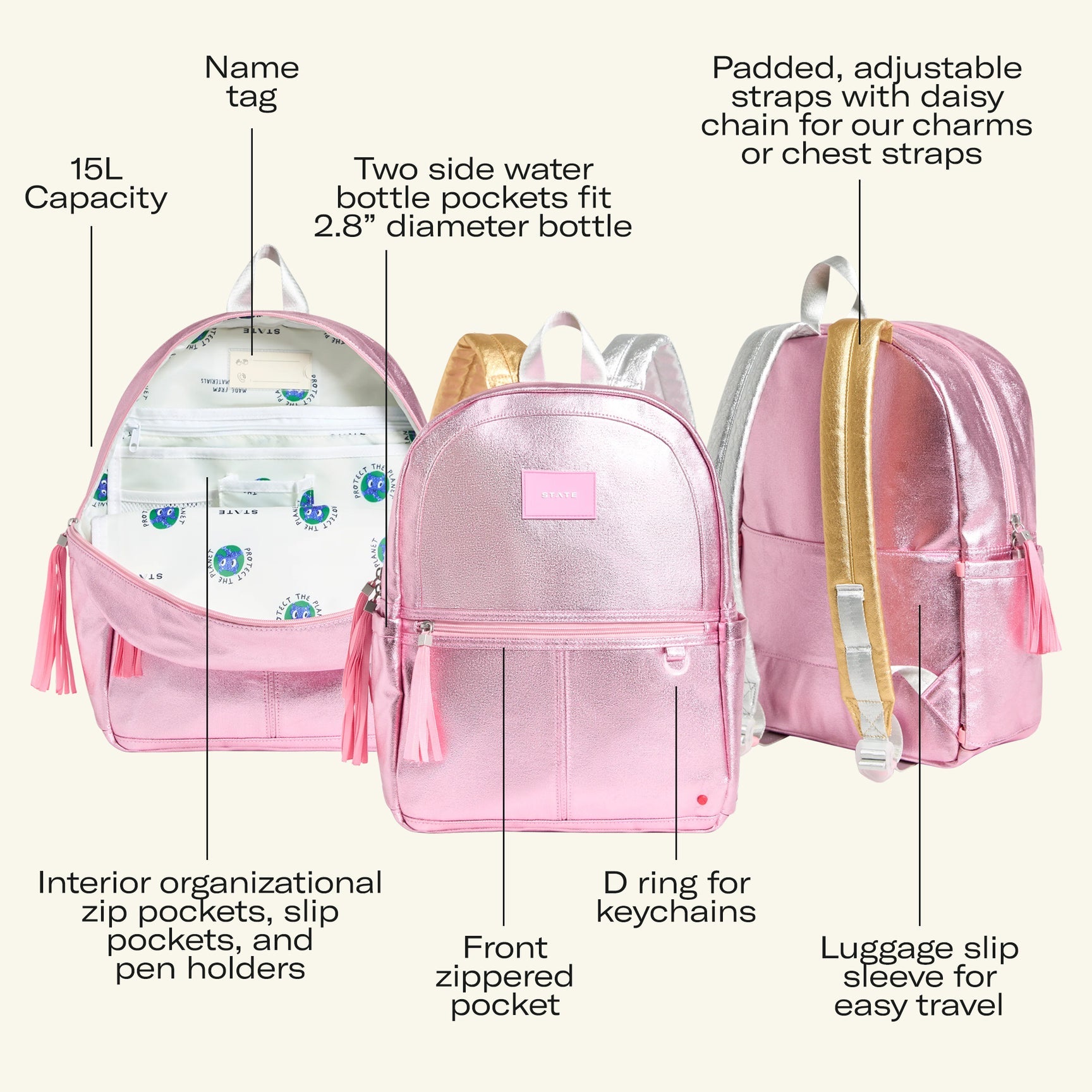 Gold - Kane Backpack