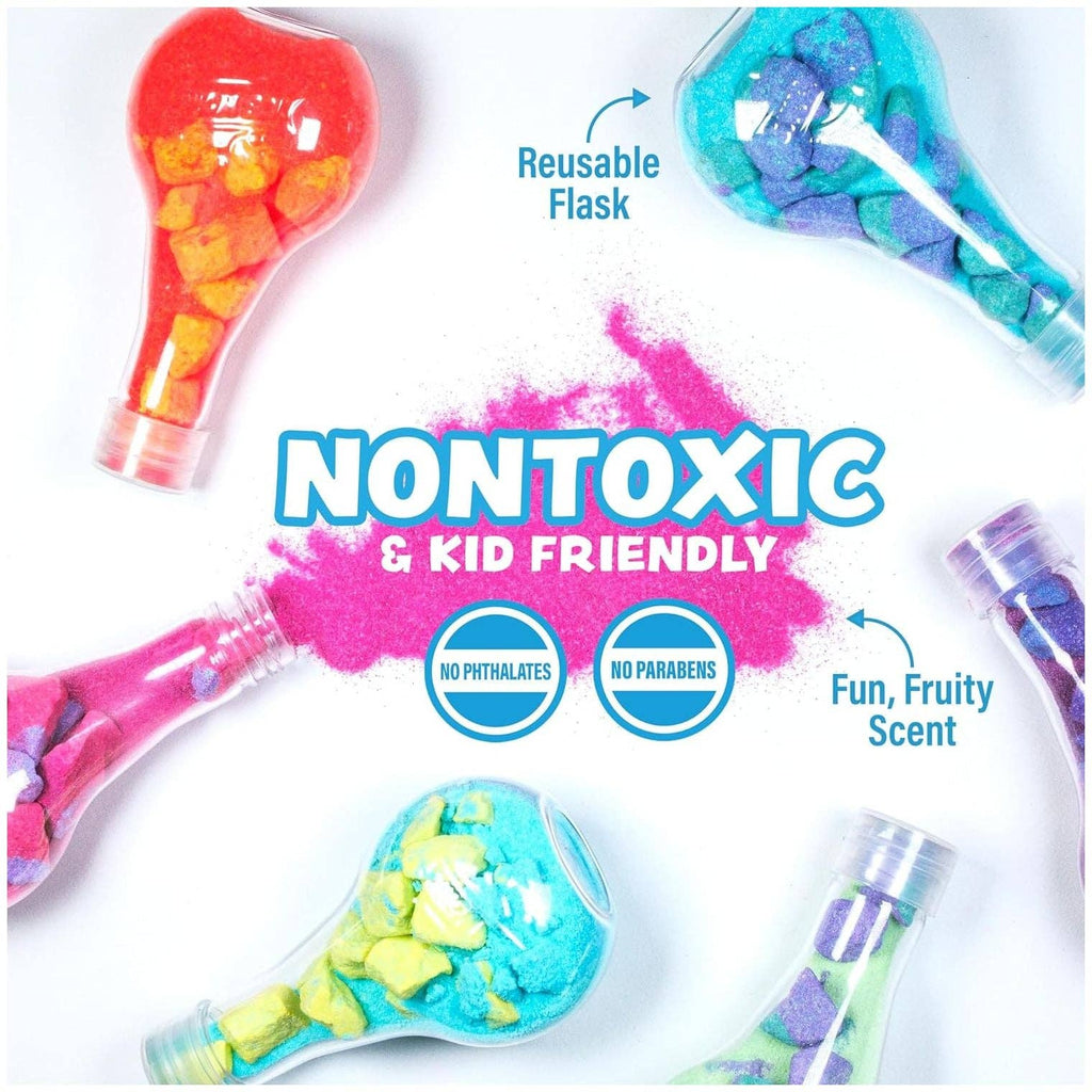Kids love it because these potions have a fun, fruity scent; parents love it because its a nontoxic, kid-friendly formula (paraben + phthalate free)!