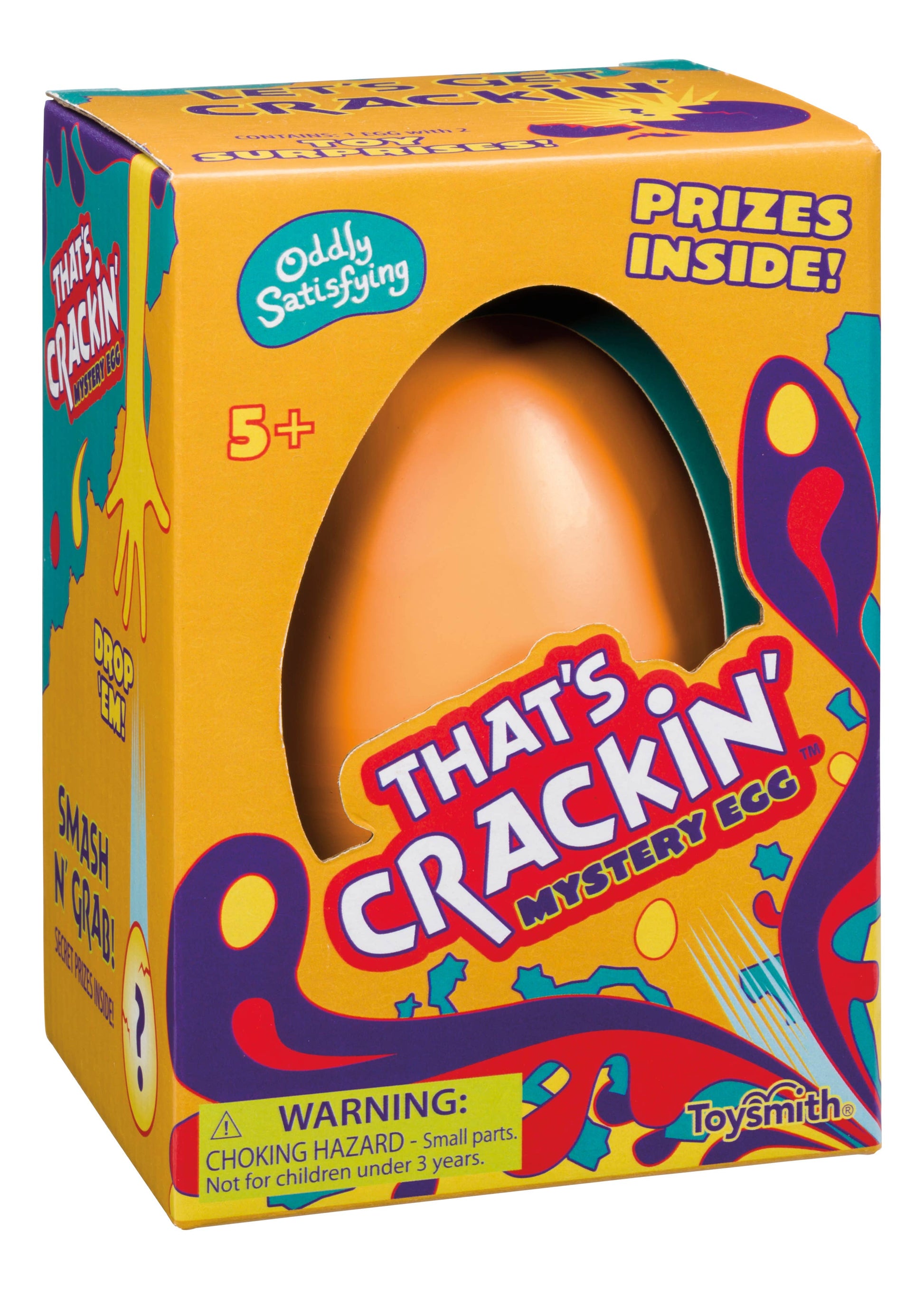 Kids novelty toy egg that cracks open with hidden toys inside party favor idea