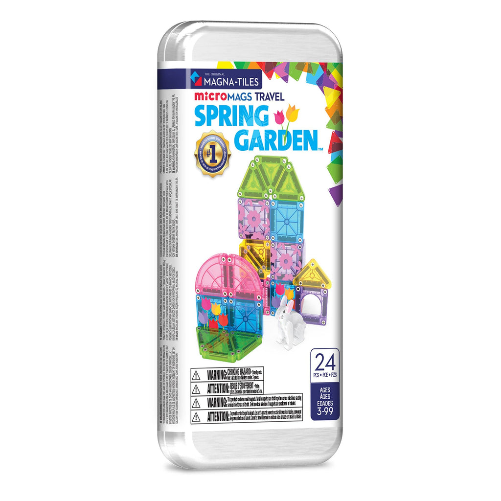 MAGNA-TILES® microMAGS Spring Garden – 24-Piece Travel Set