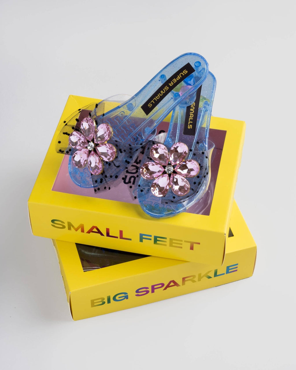 Pink Flower Gem Play Shoes By Super Smalls