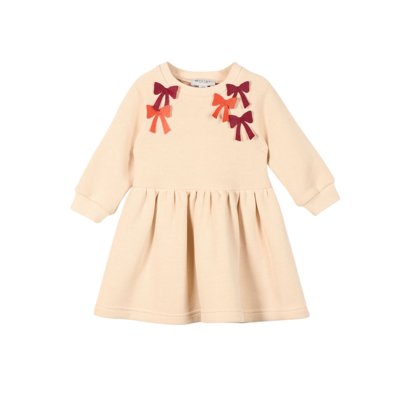 Cotton Dress with Bows