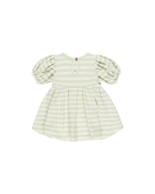 Darla Dress - Mint Stripe